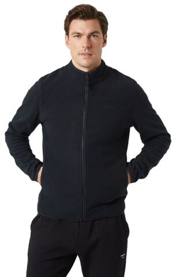 Мужская теннисная кофта Björn Borg Men's Full Zip Borg Fleece - черный