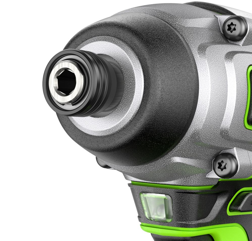 Винтоверт ударный акк. Greenworks GD24ID3, 24V, б/щет, 0-2800об/мин, 4000уд/мин, HEX 1/4, 300Нм, 3 режима,1x2Ач,ЗУ,кор (3802807CUA)