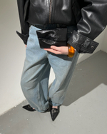 Косметичка Bag hole black ( черный лак)