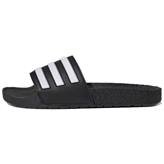 Adidas Adilette Boost Slides 'Black White Stripes'