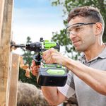 Дрель-шуруповерт акк. Greenworks GD24DD90, 24V, б/щет, 45/90Нм,1x4Ач,ЗУ,кор (3707507CUB)