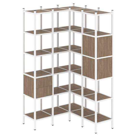 Лофт Угловой внутренний стеллаж VR.L-34  1278*1278*2280