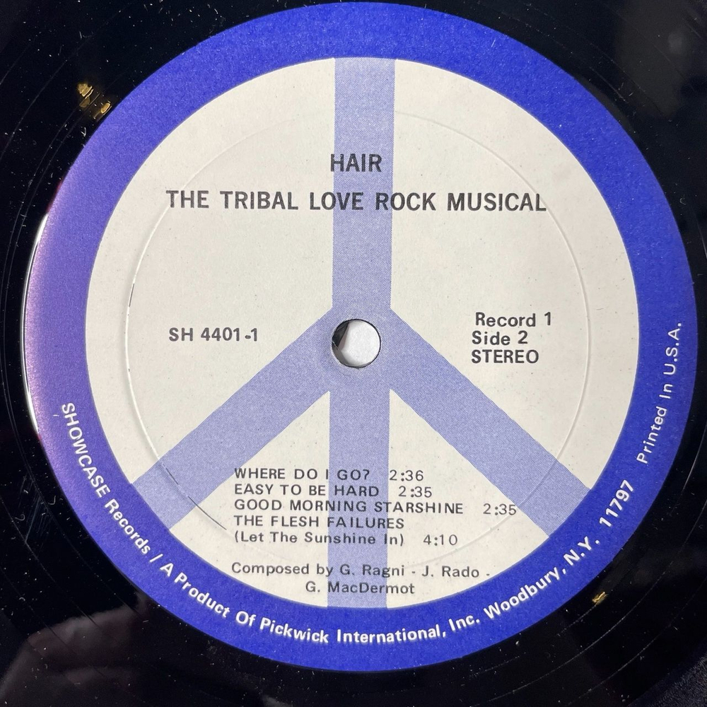 Винтажная виниловая пластинка LP Сборник 4 Operas Rock Jesus Christ Superstar, Tommy, Hair, Godspell (Spain 1975)