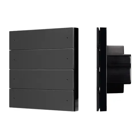 INTELLIGENT ARLIGHT Кнопочная панель SMART-DMX512-801-22-8G-8SC-DIM-IN Black (230V, 2.4G) (IARL, IP20 Пластик, 5 лет) 039316