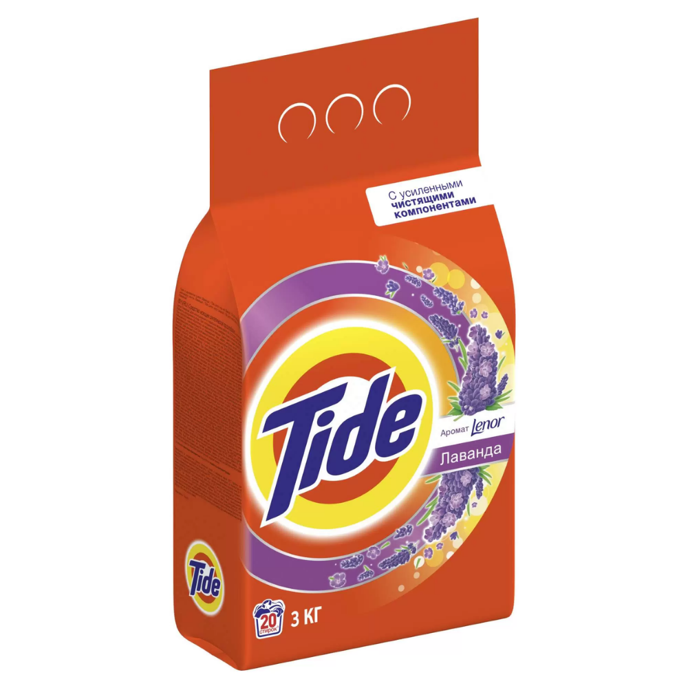 Стиральный порошок Tide Color с ароматом Lenor Лаванда 3 кг
