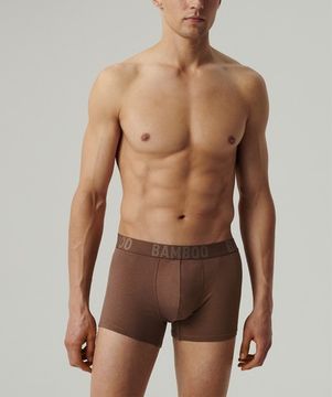 Трусы мужские боксеры (3шт), Atlantic 3MH-215, бамбук, светлый хаки + черный + бежевый