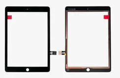 Тачскрин для Apple iPad 6 (A1893/A1954) 9.7" 2018 без кнопки Home черный (Black)