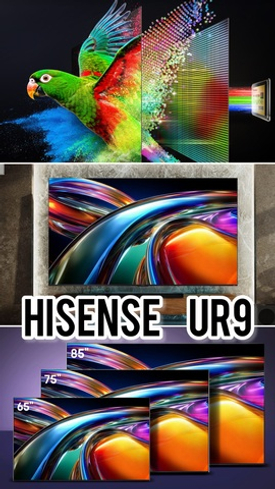 Hisense выпустила телевизоры UR9 с RGB MiniLED