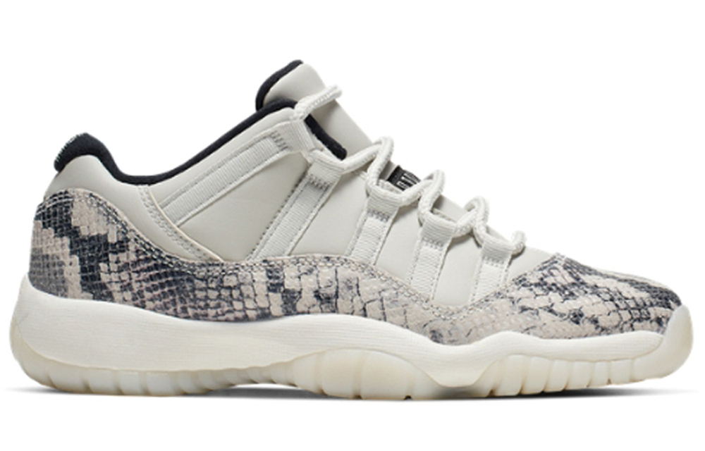 Кроссовки Jordan Air Jordan 11 Low Snakeskin Light Bone (Женская размерная сетка)