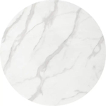 Стол керамический LA ALTA ARIEL-1KG SQT-1KG белый D90, каркас золото