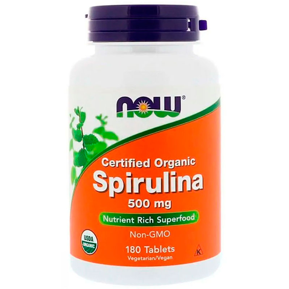 NOW Spirulina 500 мг. (180 таб.)