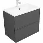 Тумба с раковиной Aquanet Арт 75 329064 ясень графит