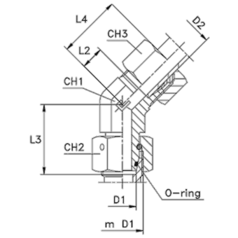 Соединение PN45 DL10 16х1.5 (в сборе)