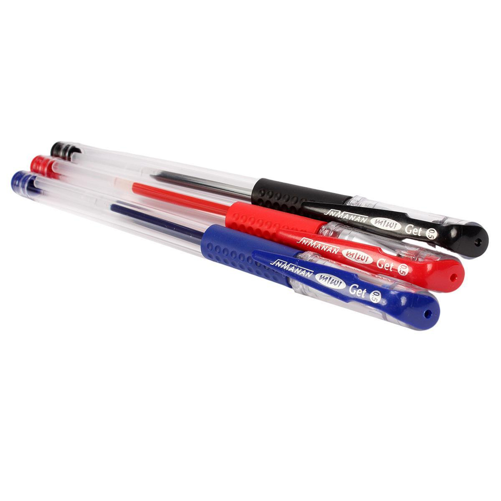 Набор гелевых ручек 3 цвета, с грипом, , в ПВХ упаковке, С-40222