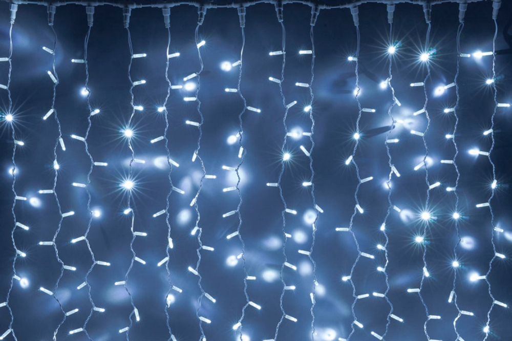 НГ Гирлянда-шторка LED PLS 740-230V 2*3м WHITE