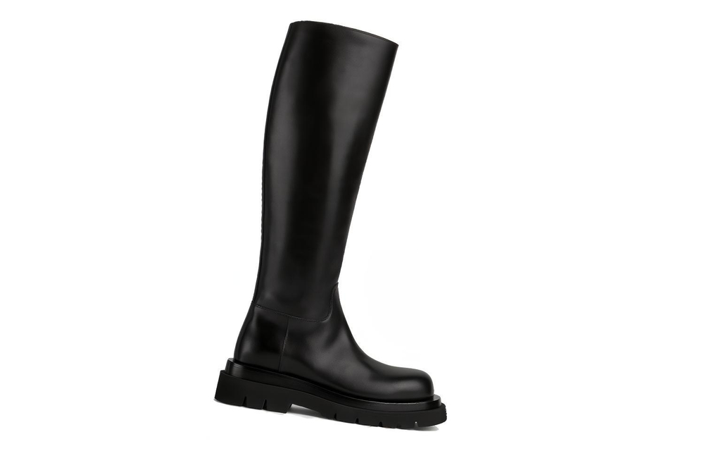 Bottega Veneta Bottega Venetta Knee High Lug Boot Black