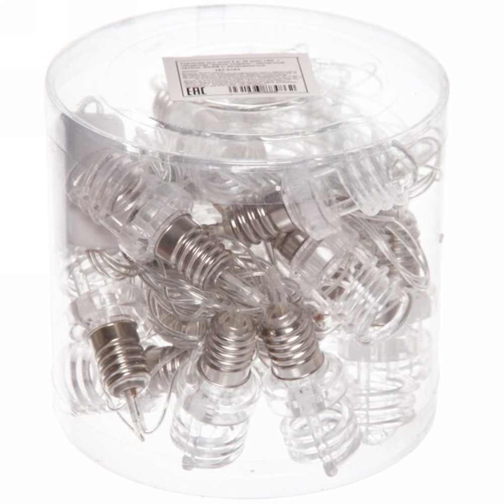 Гирлянда для дома 4 м, 20 ламп LED с насадками «Лампа спираль», прозрчный провод, RG/RB (с возможностью соединения)