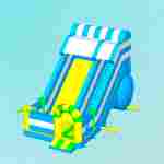 Коммерческий надувной батут-горка «Волна – 2», 9*5*7 м