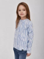 Лонгслив базовый для девочки с принтом