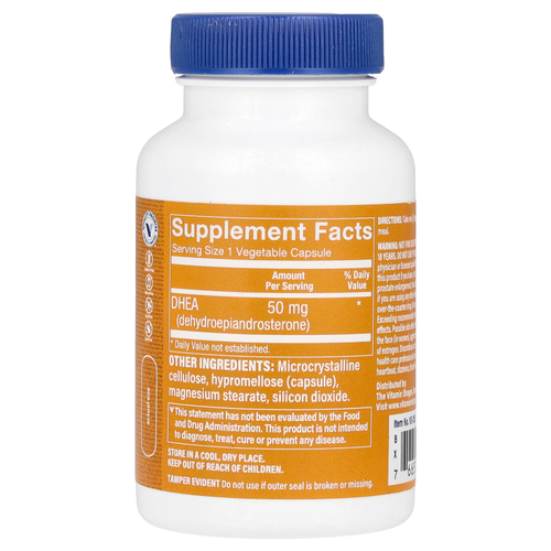 The Vitamin Shoppe, ДГЭА, 50 мг, 120 растительных капсул