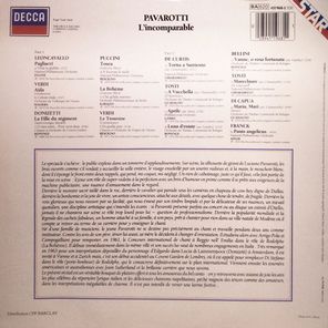 Luciano Pavarotti / L'Incomparable (LP)