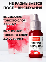Жидкая акриловая краска ЛИКВИД АКРИЛИК «Алая»