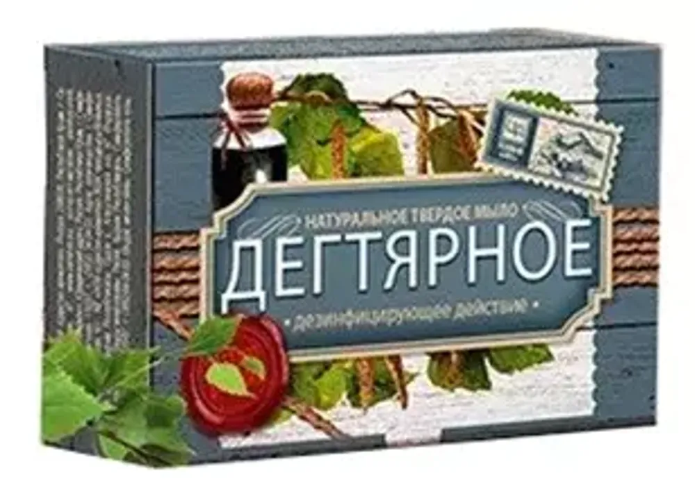 Царство ароматов Мыло кусковое Дегтярное, 82 г