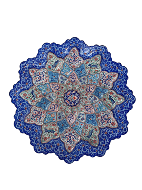 Тарелка минакари ручной работы из Исфахана (25 см) 181220260 Иран