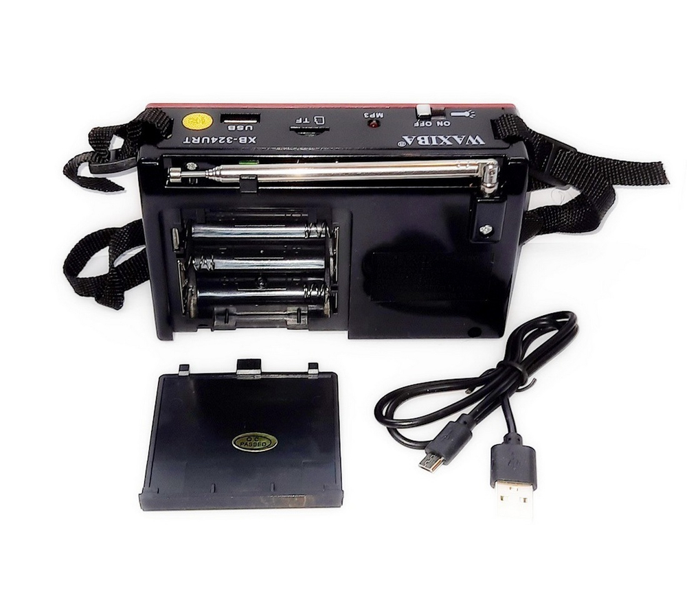 Радиоприемник с MP3 плеером +фонарь Waxiba XB-324URT
