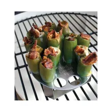 Подставка для 20 фаршированных перчиков с ножом, Big Green Egg