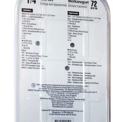 Набор инструментов 72пр. 1/4'' WMC TOOLS WMC-2072