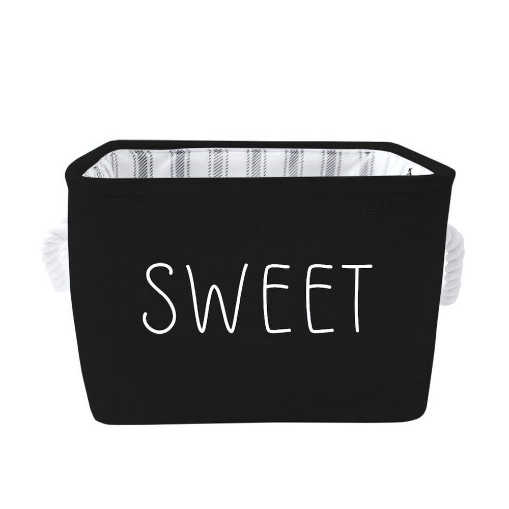 Корзина для хранения "Black", Д240 Ш240 В190, черный