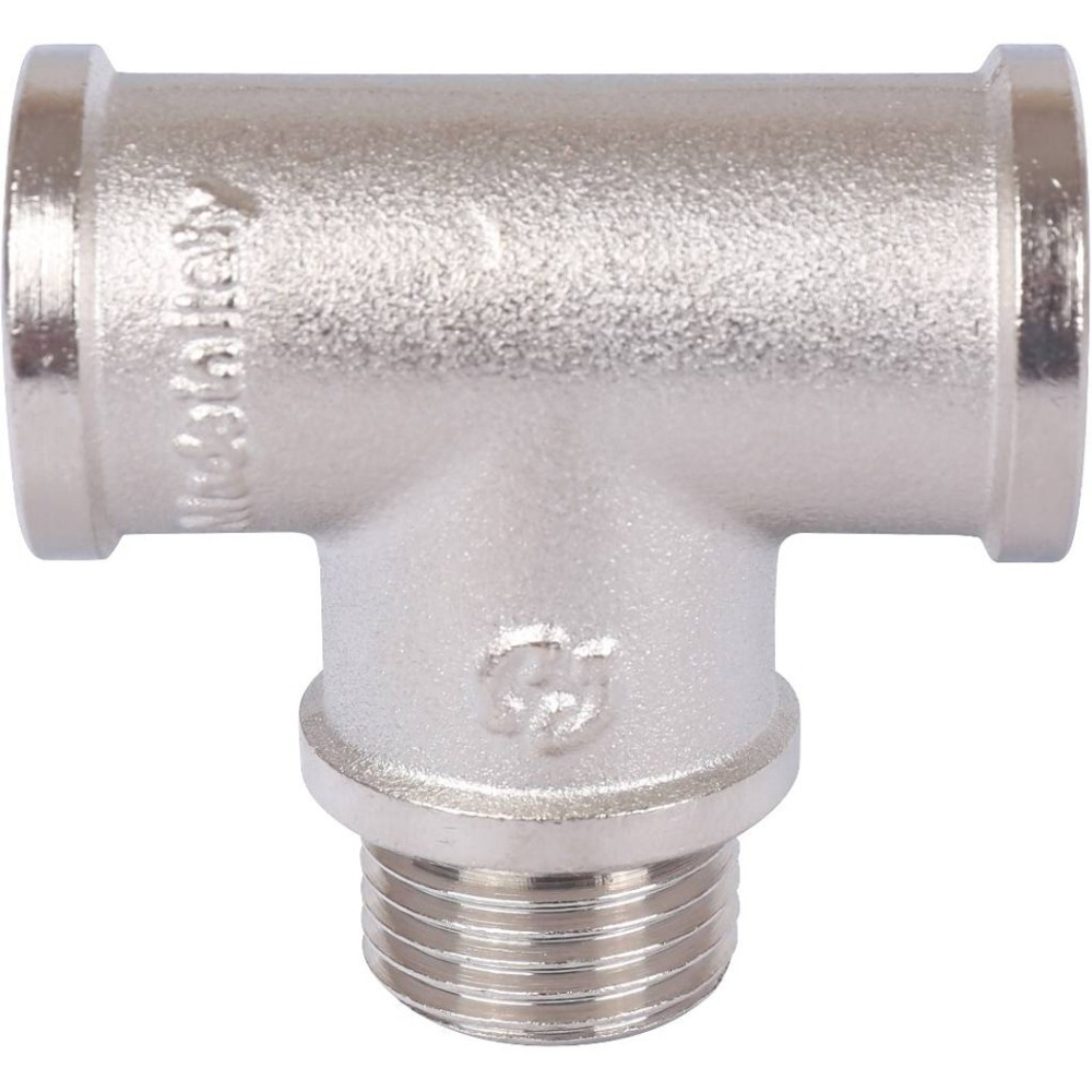 Тройник ВНВ никелированный 1/2"x1/2"x1/2" STOUT