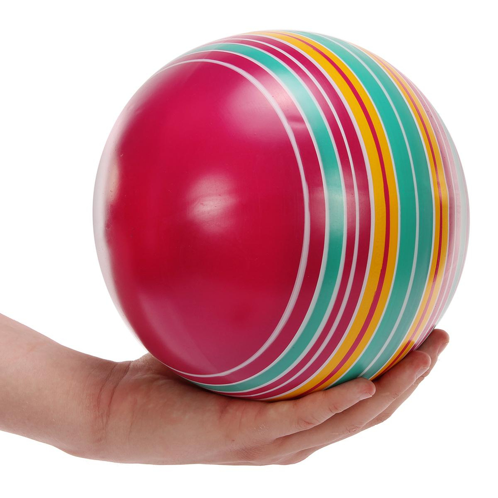 Мяч д. 200мм Серия "Полосатики" ручное окраш. (полосатики, ленточки, дорожки)
