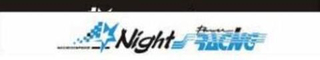 Наклейка лоб.стекла "Night Racing " 16,5x130см, фон черный 05699