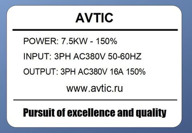 Преобразователь частоты SD752T4D-150% 7.5 кВт 380В
