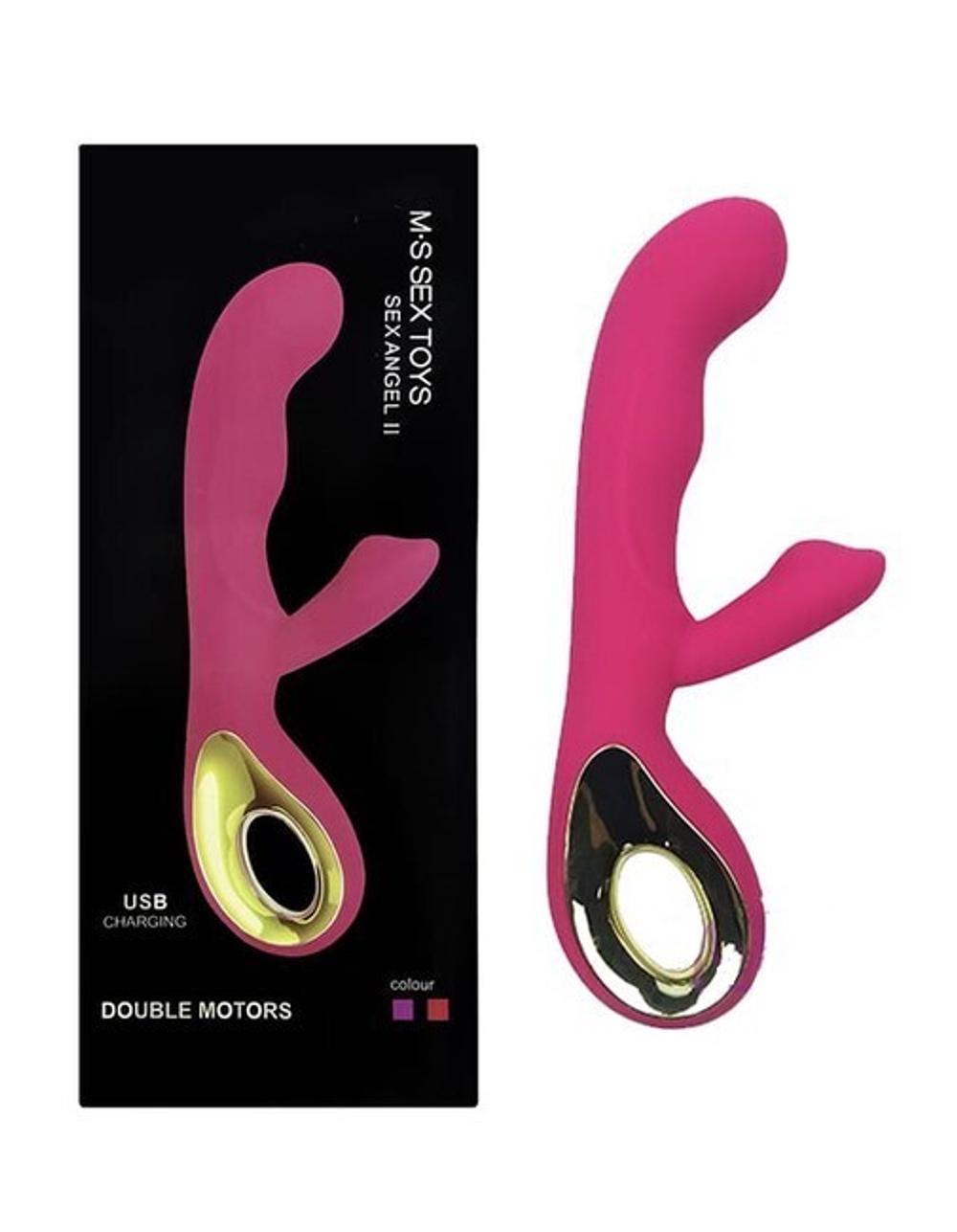 Мультискоростной перезаряжаемый вибратор Sex Angel II,10 режимов (розовый) (Цвет: розовый)