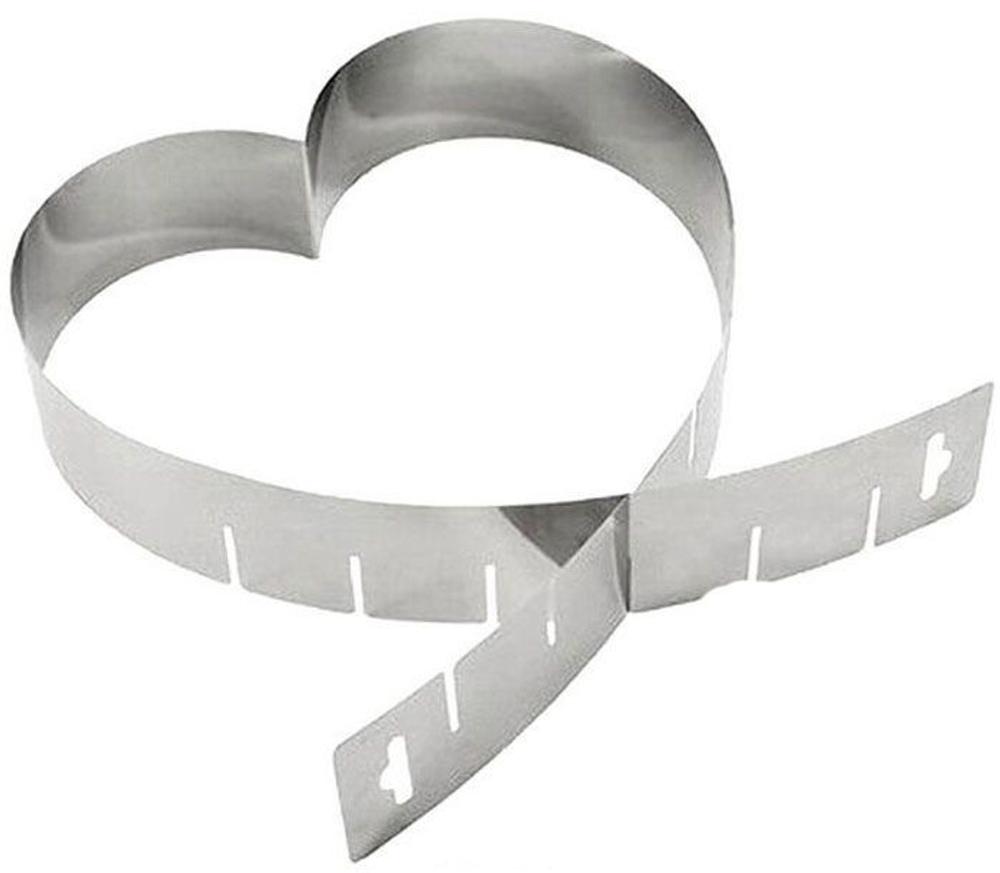 Форма кондитерская с регулируемым объемом "Сердце" 14,5-26,5 см