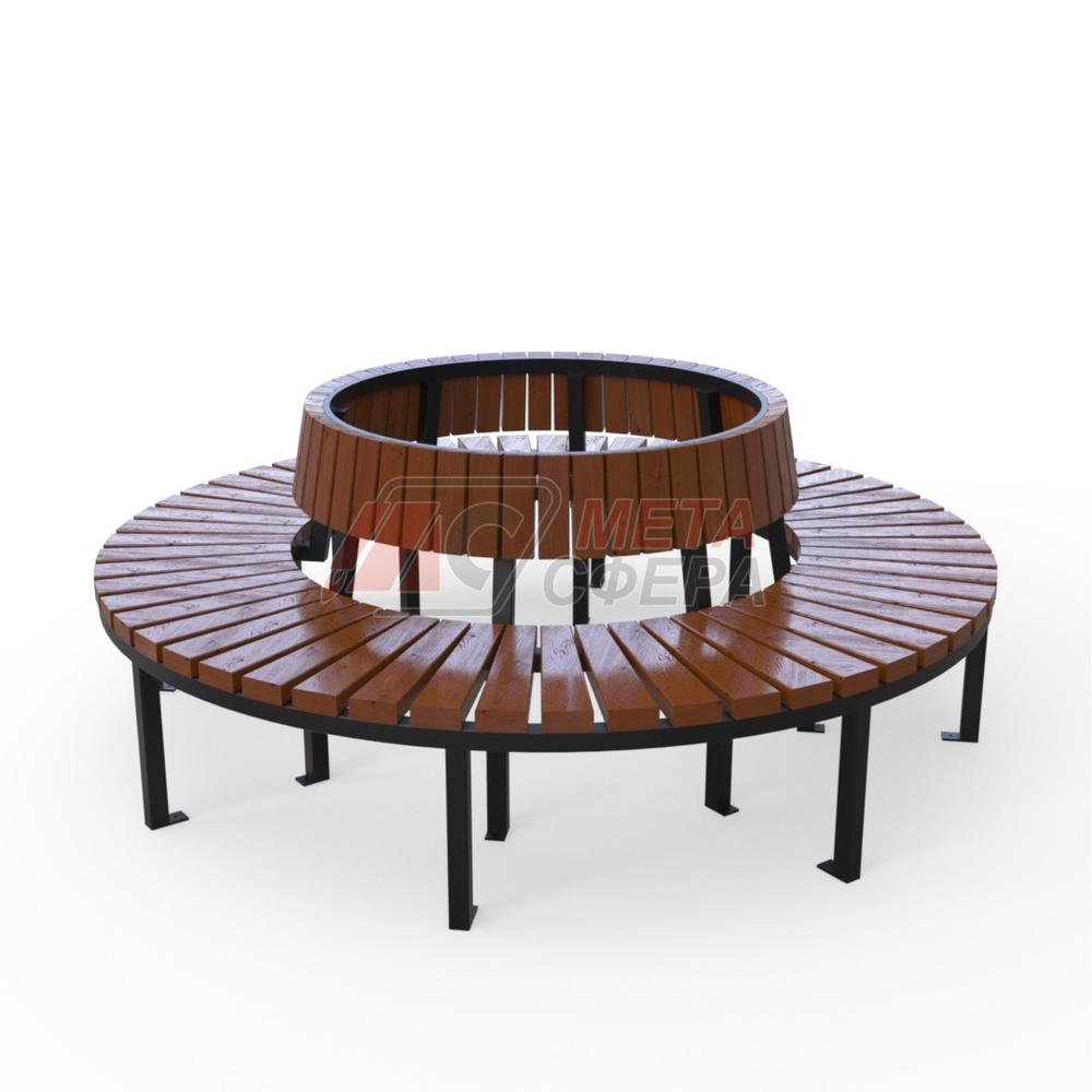 Скамейка Блок радиусная