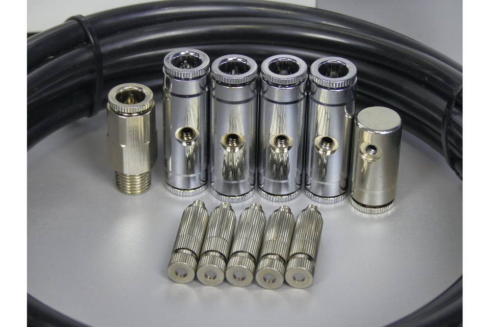 Форсуночный увлажнитель C-TECH ENVO AP-120, высокого давления (18 л/ч, цифровой таймер, шланг 5м, форсунка 5 шт)