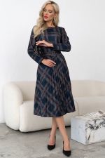 Платье Сильвия (графит/марсала) Р11-1086/19 Nikol