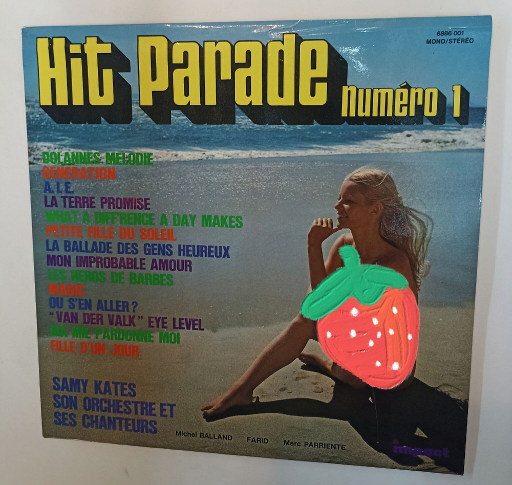 Винтажная виниловая пластинка LP Samy Kates Hit Parade Numero 1 (France 1975)