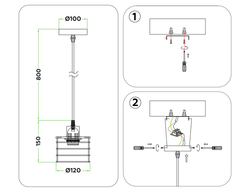 Ambrella Подвесной светильник в стиле лофт Loft TR8065