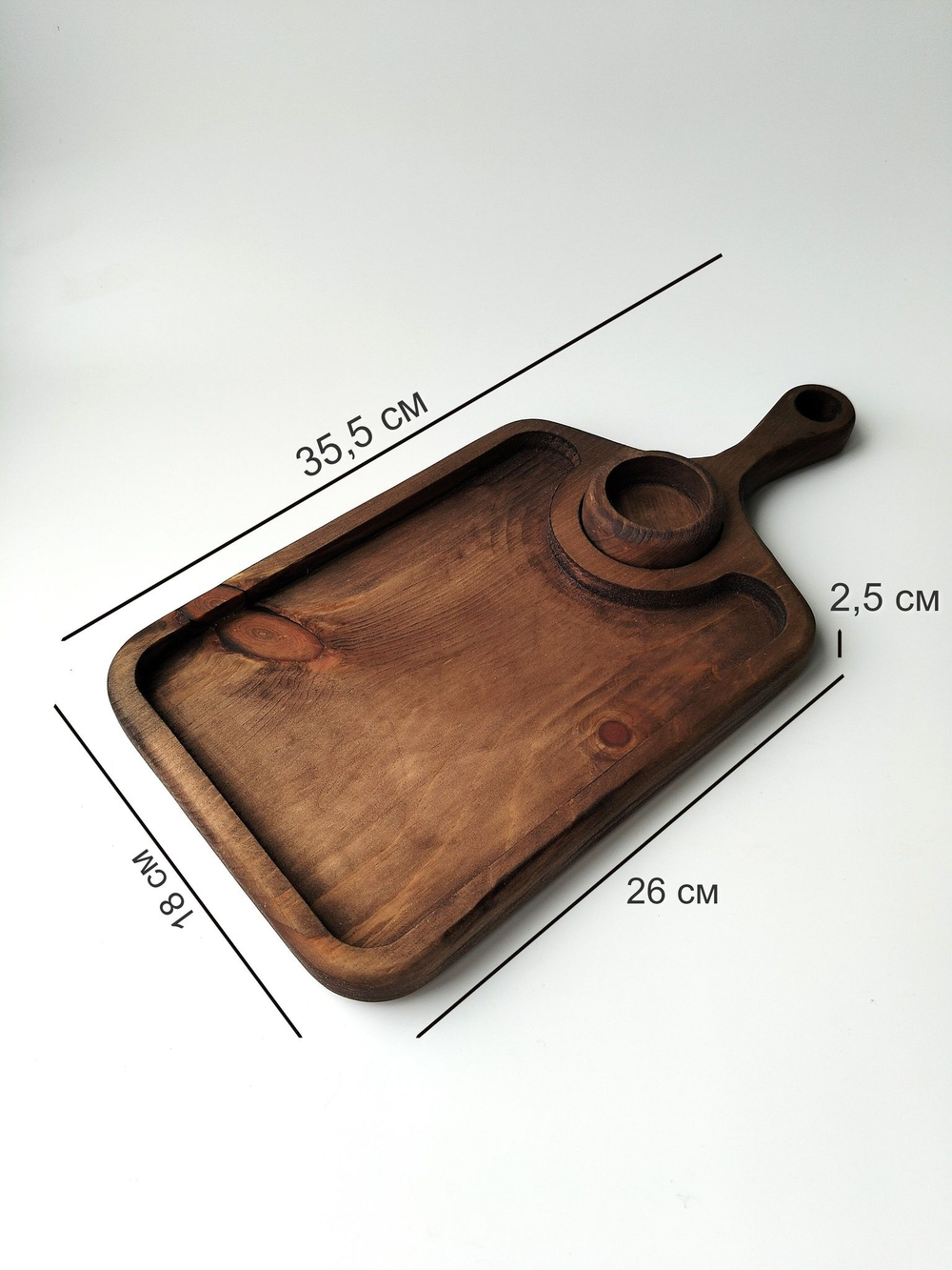 Доска деревянная для подачи сервировочная