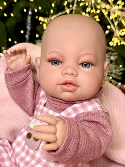 Кукла Berbesa виниловая 42см Recien Nacido с пледом (5125K)