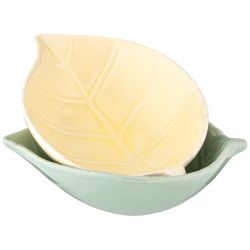 НАБОР СОУСНИКОВ ИЗ 2 ШТ. КОЛЛЕКЦИЯ "LEAF" 13,5*10*3,5 СМ 140 МЛ