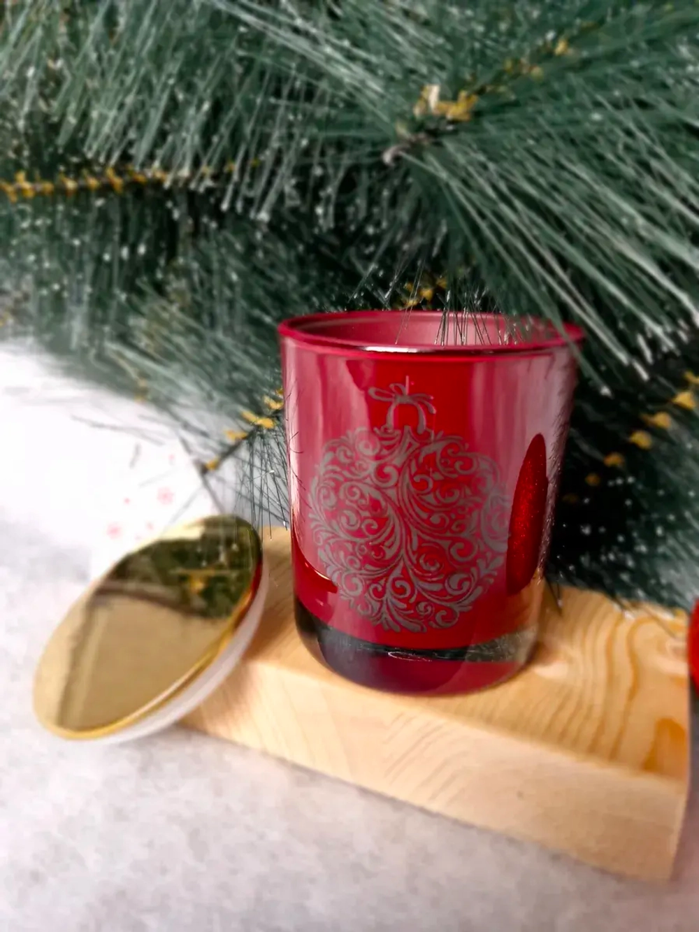 Свеча ароматическая ручной работы. Апельсин и чёрный перец