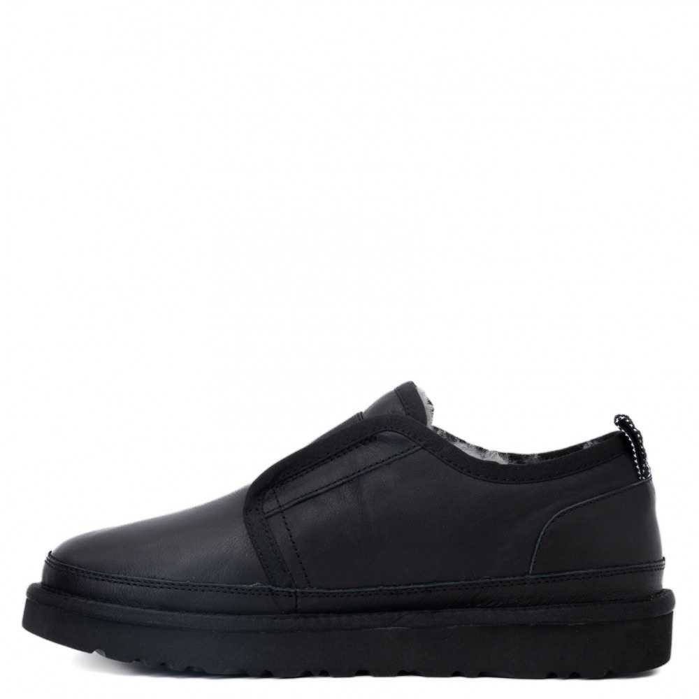 UGG Mens Slippers Flex Leather Black