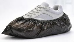 Бахилы чёрные "МАКС" 35мкм 2 резинки (1/1000шт)