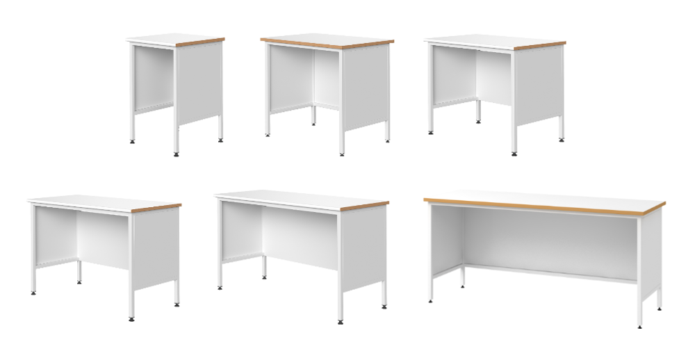 Стол лабораторный с рабочей поверхностью из ламината